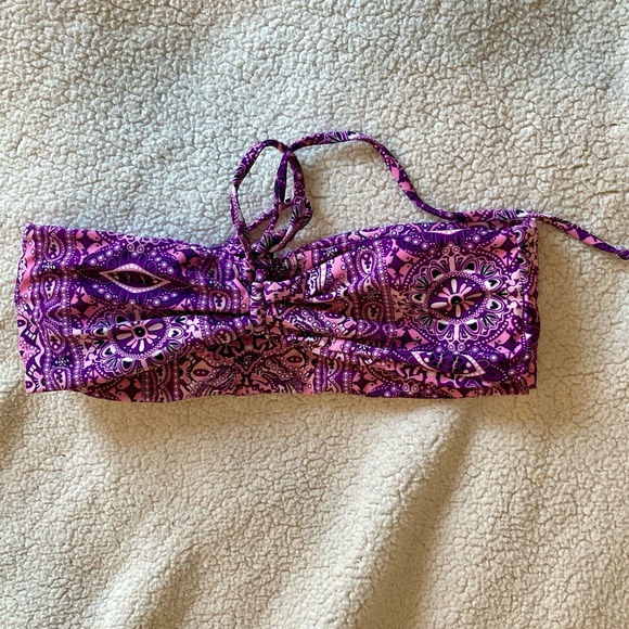 SHEIN Womens Bathing Suit LOT Tops Bottom Size Medium Purple Pink Beach Summer - Picture 3 of 10